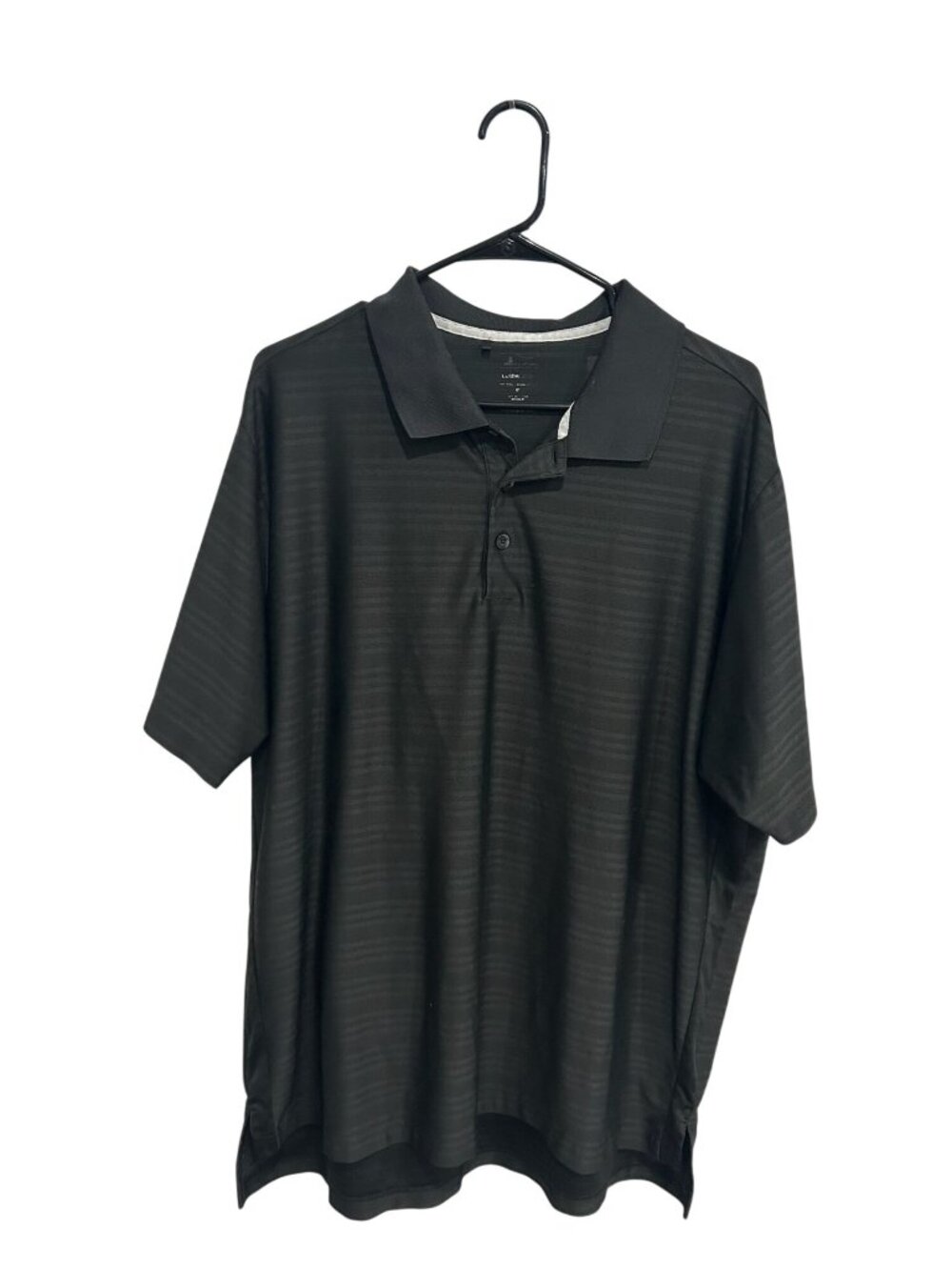 Adidas Medium Black Mens Striped Polo Shirt Short Sleeve Golf Retro Sports